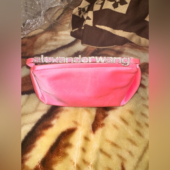 Alexander Wang Embellished Pink Micro Marques Satin Hand Bag - Picture 8 of 11